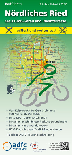 Radfahren – Nördliches Ried / Kreis Groß-Gerau und Rheinterrasse von Messer,  Michael