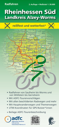 Radfahren – Rheinhessen Süd / Landkreis Alzey-Worms von Messer,  Michael