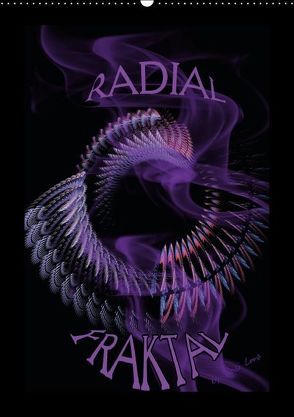 Radial Fraktal (Wandkalender immerwährend DIN A2 hoch) von LoRo-Artwork,  k.A.