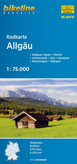 Radkarte Allgäu (RK-BAY18) von Esterbauer Verlag