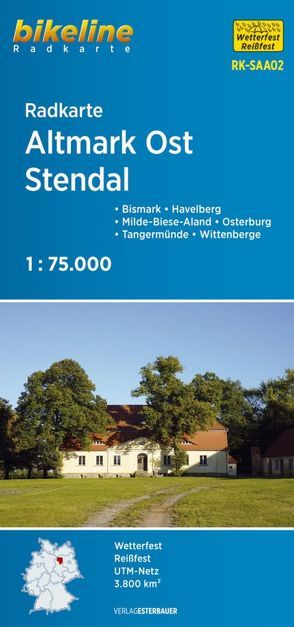 Radkarte Altmark Ost Stendal (RK-SAA02) von Esterbauer Verlag