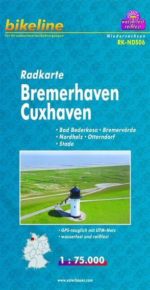 Radkarte Bremerhaven Cuxhaven (RK-NDS06) von Esterbauer Verlag