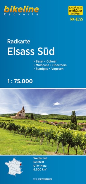 Radkarte Elsass Süd von Esterbauer Verlag