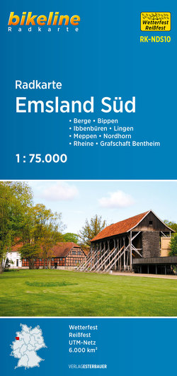 Radkarte Emsland Süd (RK-NDS10) von Esterbauer Verlag