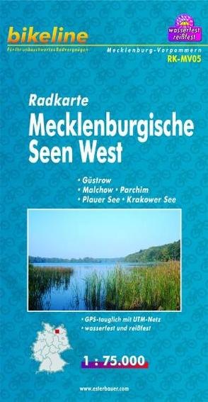 Radkarte Mecklenburgische Seen West (RK-MV05) von Esterbauer Verlag