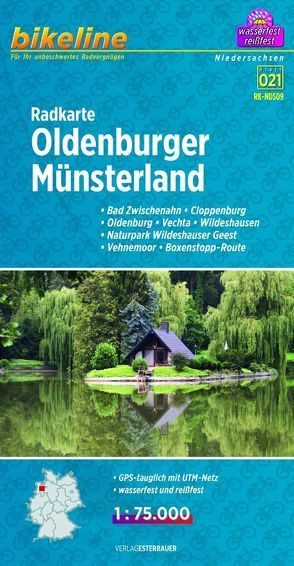 Radkarte Oldenburger Münsterland (RK-NDS09) von Esterbauer Verlag