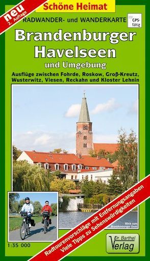 Radwander- und Wanderkarte Brandenburger Havelseen und Umgebung