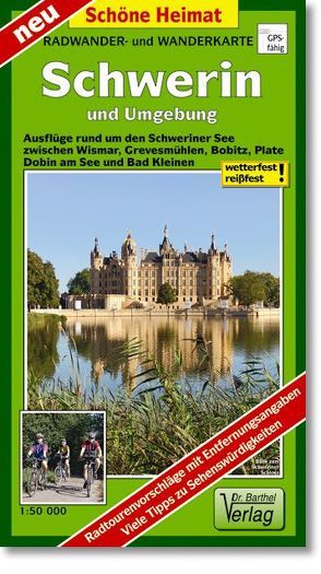 Radwander- und Wanderkarte Schwerin und Umgebung