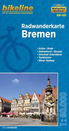 Radwanderkarte Bremen RW-HB1 von Esterbauer Verlag