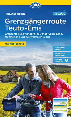 Radwanderkarte BVA Radwandern auf der Grenzgängerroute Teuto-Ems 1:50.000, reiß- und wetterfest, GPS-Tracks Download