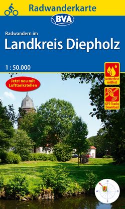 Radwanderkarte BVA Radwandern im Landkreis Diepholz 1:50.000, reiß- und wetterfest, GPS-Tracks Download