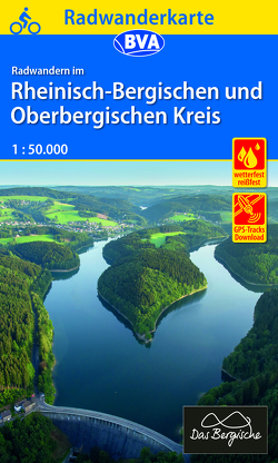 Radwanderkarte BVA Radwandern im Rheinisch-Bergischen und Oberbergischen Kreis 1:50.000, reiß- und wetterfest, GPS-Tracks Download