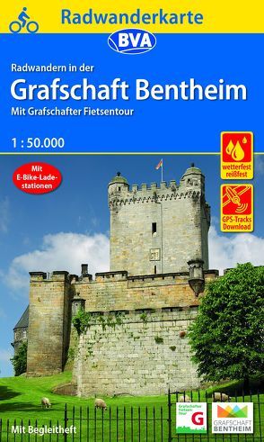 Radwanderkarte BVA Radwandern in der Grafschaft Bentheim 1:50.000, reiß- und wetterfest, GPS-Tracks Download