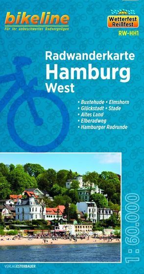 Radwanderkarte Hamburg West RW-HH1 von Esterbauer Verlag