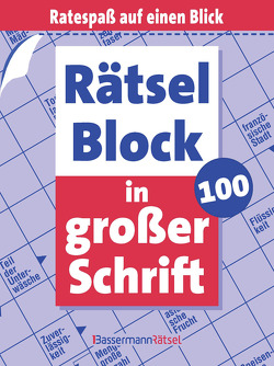 Rätselblock in großer Schrift 100 (5 Exemplare à 2,99 €) von Krüger,  Eberhard