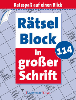 Rätselblock in großer Schrift 114 (5 Exemplare à 2,99 €) von Krüger,  Eberhard