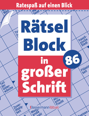 Rätselblock in großer Schrift 86 von Krüger,  Eberhard