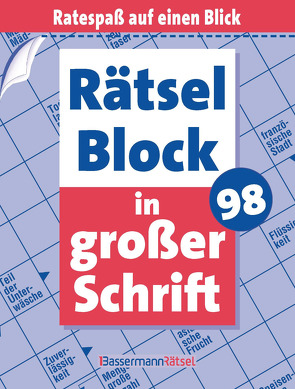 Rätselblock in großer Schrift 98 von Krüger,  Eberhard