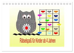 Rätselspaß für Kinder ab 4 Jahren (Tischkalender 2024 DIN A5 quer), CALVENDO Monatskalender von Youlia,  Youlia