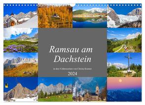 Ramsau am Dachstein (Wandkalender 2024 DIN A3 quer), CALVENDO Monatskalender von Kramer,  Christa