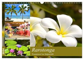 Rarotonga – Trauminsel im Südpazifik. (Wandkalender 2024 DIN A3 quer), CALVENDO Monatskalender von Schwarze,  Nina