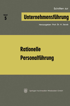 Rationelle Personalführung von Jacob,  H.