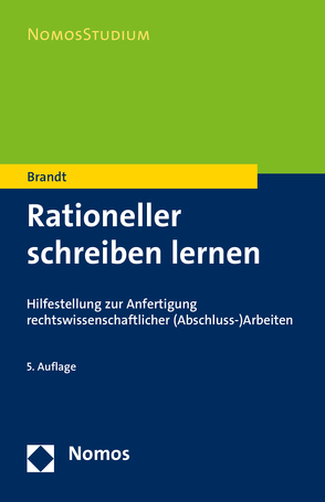 Rationeller schreiben lernen von Brandt,  Edmund