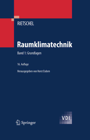 Raumklimatechnik von Esdorn,  Horst, Rietschel,  Hermann