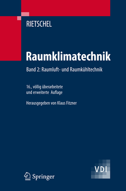 Raumklimatechnik von Fitzner,  Klaus, Rietschel,  H.