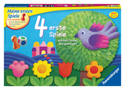 Ravensburger 21417 – 4 erste Spiele – Spielesammlung für die Kleinen – Spiele für Kinder ab 3 Jahren, Brettspiele für 2-6 Spieler – Farbwürfel