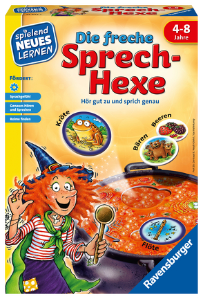 Ravensburger 24944 – Die freche Sprech-Hexe – Spielen und Lernen für Kinder, Lernspiel für Kinder ab 4 Jahren, Spielend Neues Lernen für 2-4 Spieler von Haferkamp,  Kai, Heuß-Giehrl,  Gertraud E.