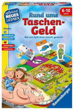 Ravensburger 24996 – Rund ums Taschengeld – Spielen und Lernen für Kinder, Lernspiel für Kinder ab 6-10 Jahren, Spielend Neues Lernen für 2-4 Spieler von Haferkamp,  Kai