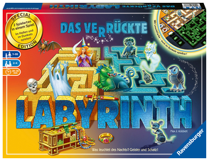 Ravensburger 26687 – Labyrinth Glow in the dark – Familienklassiker mit Leuchtfarbe, Spiel für Kinder und Familien ab 7 Jahren – Gesellschaftspiel geeignet für 2-4 Spieler – Schätze suchen von Kobbert,  Max