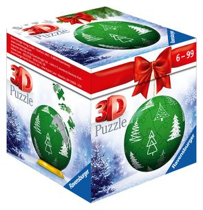 Ravensburger 3D Puzzle-Ball Weihnachtskugel Norweger Muster 11269 – 54 Teile – für Weihnachtsfans ab 6 Jahren