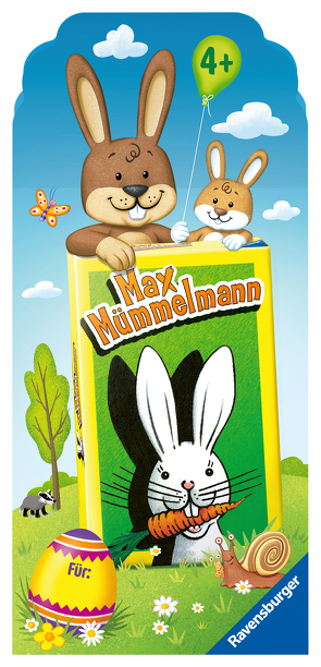 Ravensburger 80545 – Osteraktion Max Mümmelmann, Mitbringspiel für 2-4 Spieler, Kinderspiel ab 4 Jahren von Rüttinger,  Johann