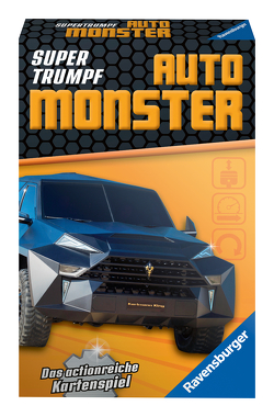 Ravensburger Kartenspiel, Supertrumpf Auto Monster 20690, Quartett und Trumpf-Spiel für Technik-Fans ab 7 Jahren