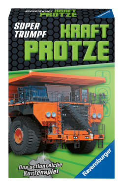 Ravensburger Kartenspiel, Supertrumpf Kraftprotze 20695, Quartett und Trumpf-Spiel für Technik-Fans ab 7 Jahren