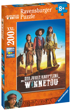 Ravensburger Kinderpuzzle – 13277 Der junge Häuptling Winnetou – Indianer-Puzzle für Kinder ab 8 Jahren, mit 200 Teilen im XXL-Format