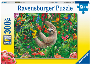 Ravensburger Kinderpuzzle – Gemütliches Faultier – 300 Teile Puzzle für Kinder ab 9 Jahren