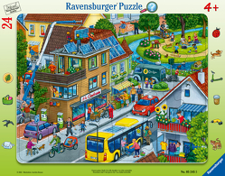 Ravensburger Kinderpuzzle – Unsere grüne Stadt – 24 Teile Rahmenpuzzle für Kinder ab 4 Jahren mit Suchspiel