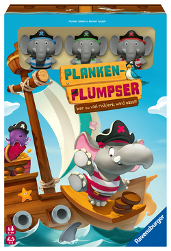 Ravensburger Kinderspiel 22342 – Planken-Plumpser – Wer zu viel riskiert, wird nass!! – Ein spannungsreiches Spiel für 2 bis 4 Kinder ab 5 Jahren von Chaussy,  Camille, Sirieix,  Florian, Turpin,  Benoit