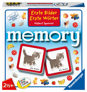 Ravensburger Kinderspiele, 88688 Erste Bilder – Erste Wörter memory®, mit Motiven aus dem Kinderbuch Bestseller von Helmut Spannner, Spielzeug ab 2 Jahren von Spanner,  Helmut