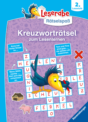 Ravensburger Leserabe Rätselspaß – Kreuzworträtsel zum Lesenlernen – 2. Lesestufe von Rasch,  Anne Karen, Richter,  Martine, Schulmeyer,  Heribert