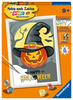 Ravensburger Malen nach Zahlen 23601 – Happy Halloween – Kinder ab 9 Jahren