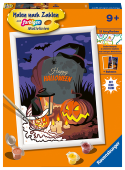 Ravensburger Malen nach Zahlen 23602 – Halloween Mood – Kinder ab 9 Jahren