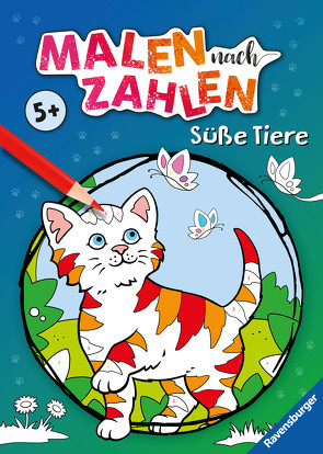 Ravensburger Malen nach Zahlen ab 5 Jahren Süße Tiere – 48 Motive – Malheft für Kinder – Nummerierte Ausmalfelder von Pahl,  Simone, Wagner,  Maja