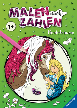 Ravensburger Malen nach Zahlen ab 7 Jahren Pferdeträume – 48 Motive – Malheft für Kinder – Nummerierte Ausmalfelder von Wagner,  Maja