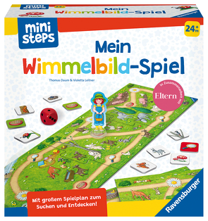 Ravensburger ministeps 4175 Mein Wimmelbild-Spiel, Erstes Spiel zum Tiere-Suchen und Zählen-Lernen, Mit mitwachsendem Spielplan, Spielzeug ab 2 Jahre von Daum,  Thomas, Leitner,  Violetta