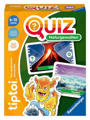 Ravensburger tiptoi 00167 Quiz Naturgewalten, Quizspiel für Kinder ab 6 Jahren, für 1-4 Spieler