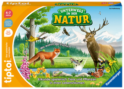 Ravensburger tiptoi Spiel 00121 Unterwegs in der Natur – Heimische Natur und Tiere entdecken, Lernspiel für Kinder ab 4 Jahren, für 1-4 Spieler von Haferkamp,  Kai